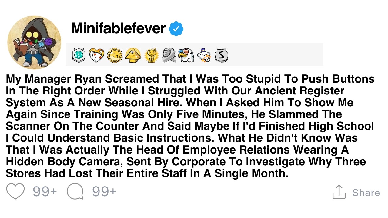 [FULL STORY] My Manager Screaming Insults at Me Had No Idea I Was Investigating Him for Corporate.