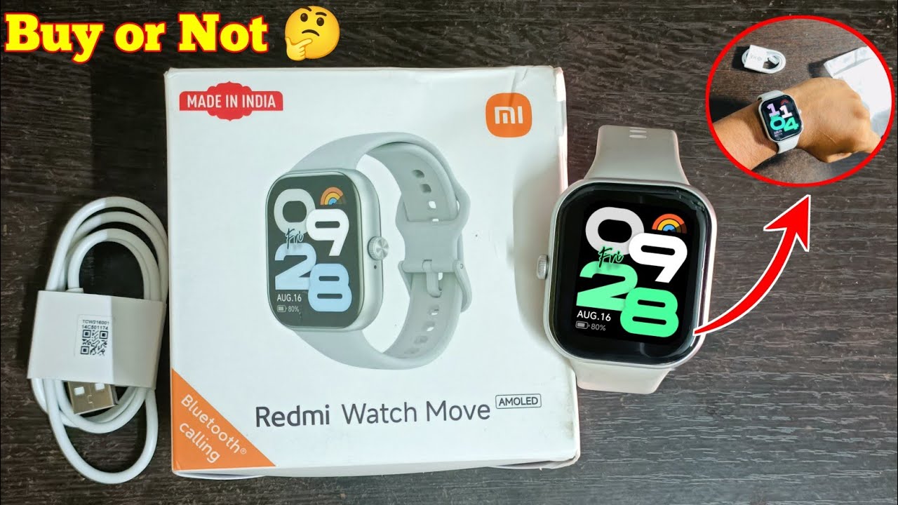REDMI Watch Move smart watch review unboxing