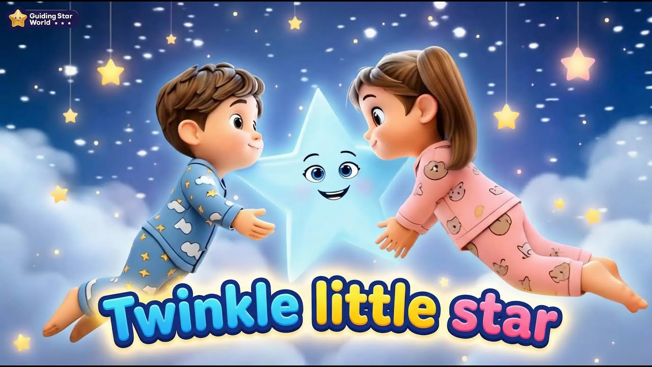 Twinkle Twinkle Little Star 🌟 | English Kids Song | Guiding Star World