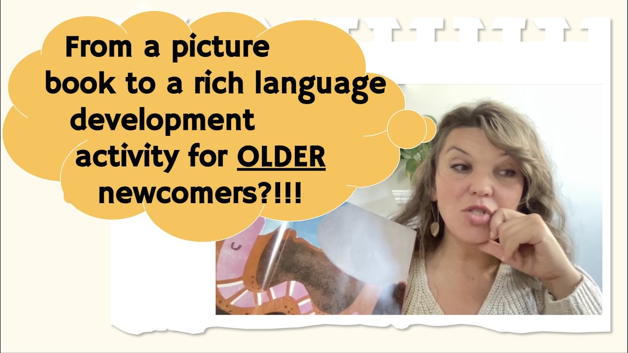 ELL Teacher. How I use picture books with older newcomers+FREE template and mini-lesson.