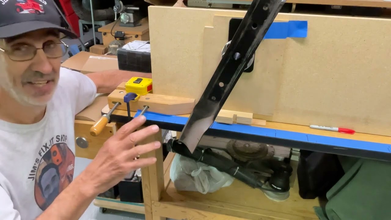 486. What is the best way to balance a lawnmower  blade?