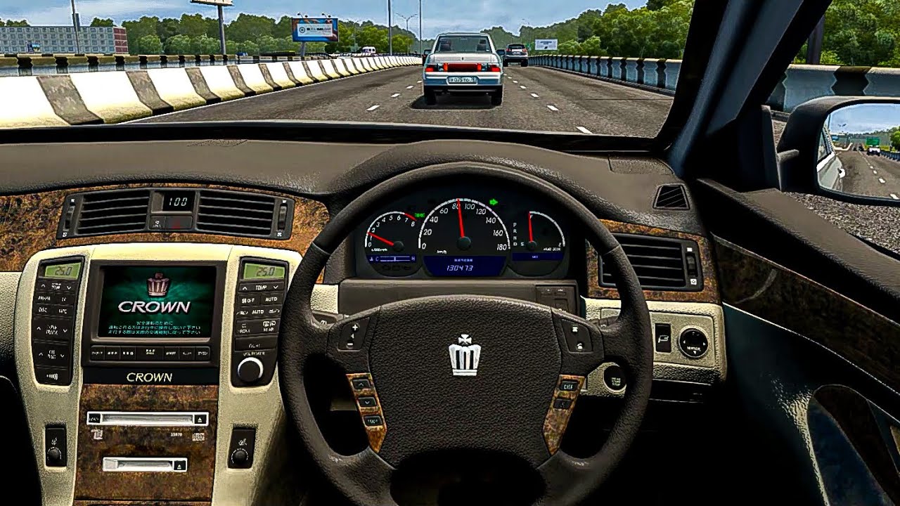 City Car Driving - Toyota Crown GRS180 [Steering Wheel Gameplay]
