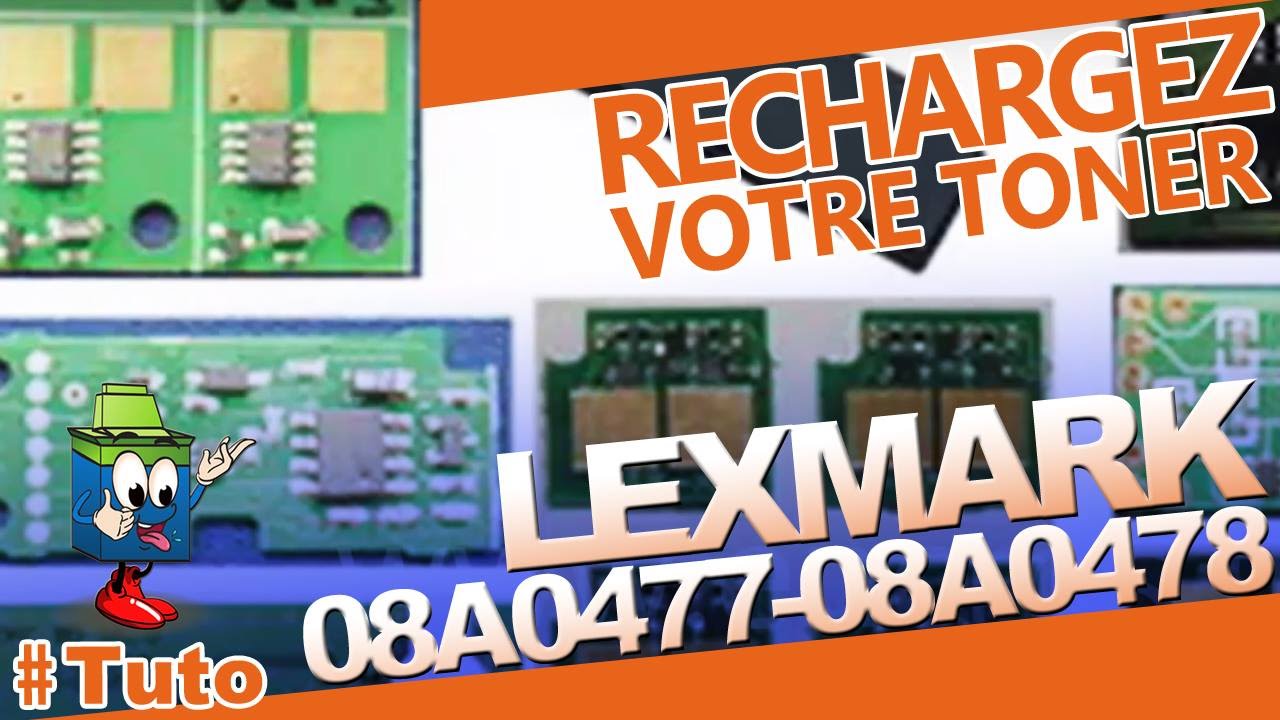 08A0477-08A0478 Lexmark Type E320 Toner : Bien Recharger Le Toner