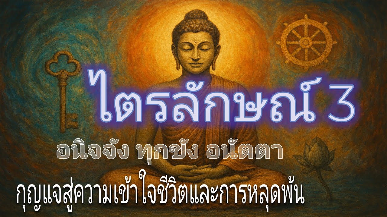 ไตรลักษณ์ 3 : กุญแจสู่ความเข้าใจชีวิตและการหลุดพ้น | อนิจจัง | ทุกขัง | อนัตตา | พระธรรม | ฟังธรรมะ