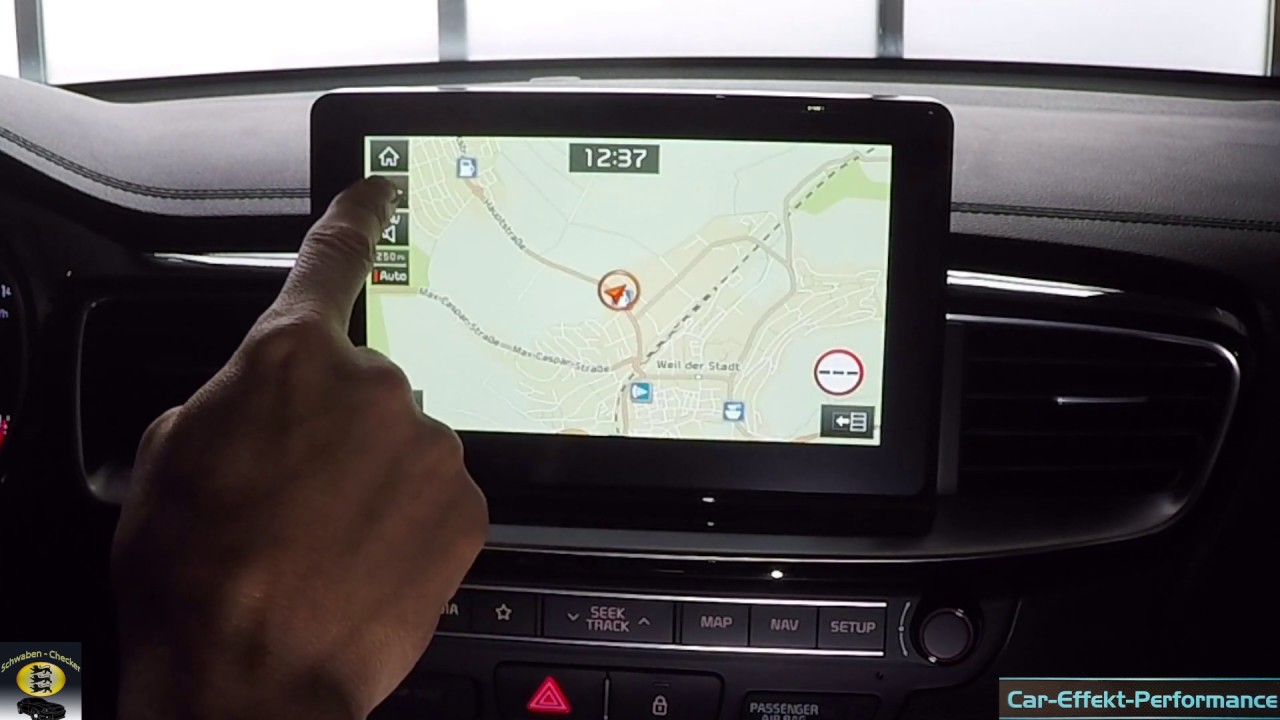 KIA ProCeed GT Infortainmentsystem Review, Navi, Touch bedienbarkeit, Handhabung, Bedienung, Info`s