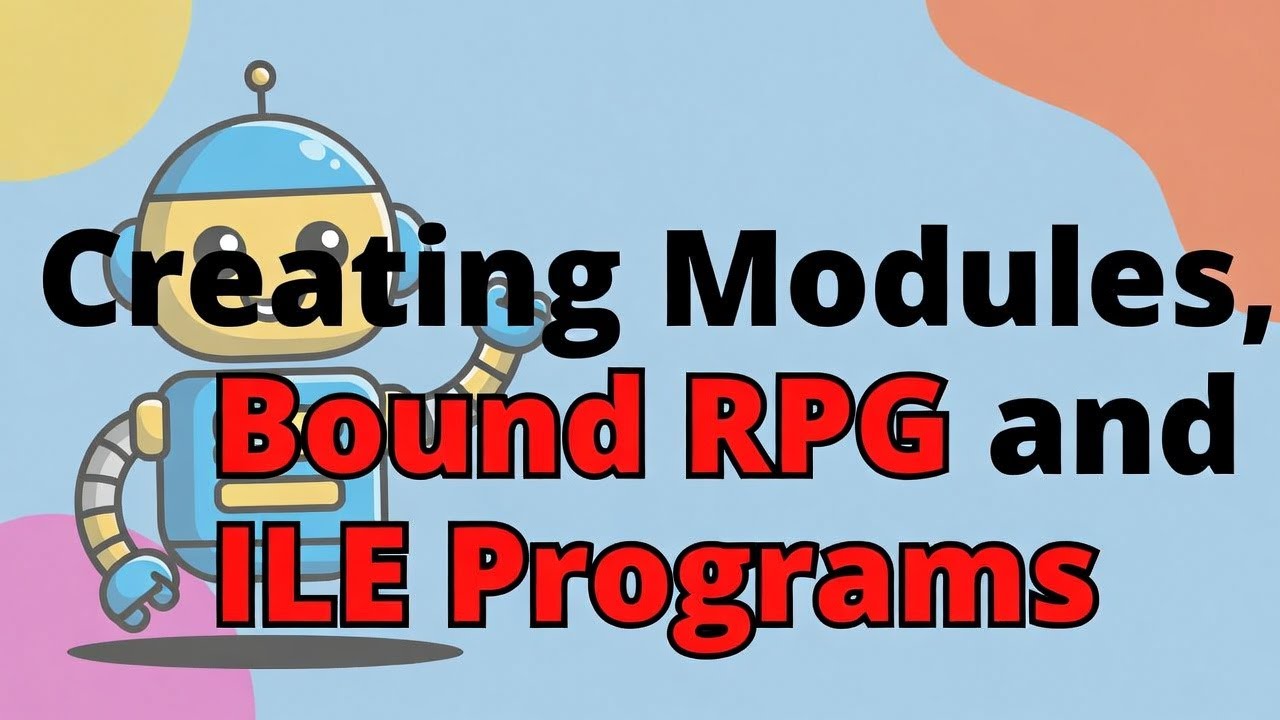 Visual Studio Code for IBM i - Creating Modules, Bound RPG and ILE Programs