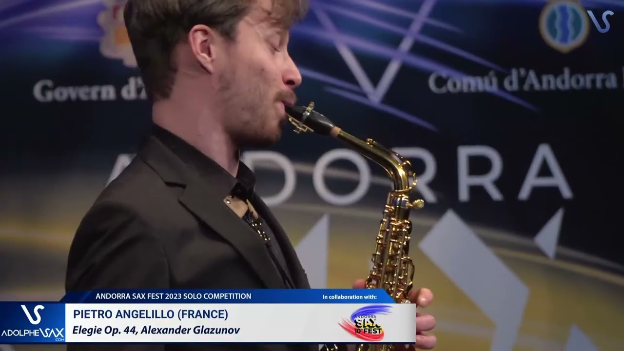 ANDORRA SAX FEST 2023: Pietro Angelillo (France) plays Elegie Op. 44, Alexander Glazunov