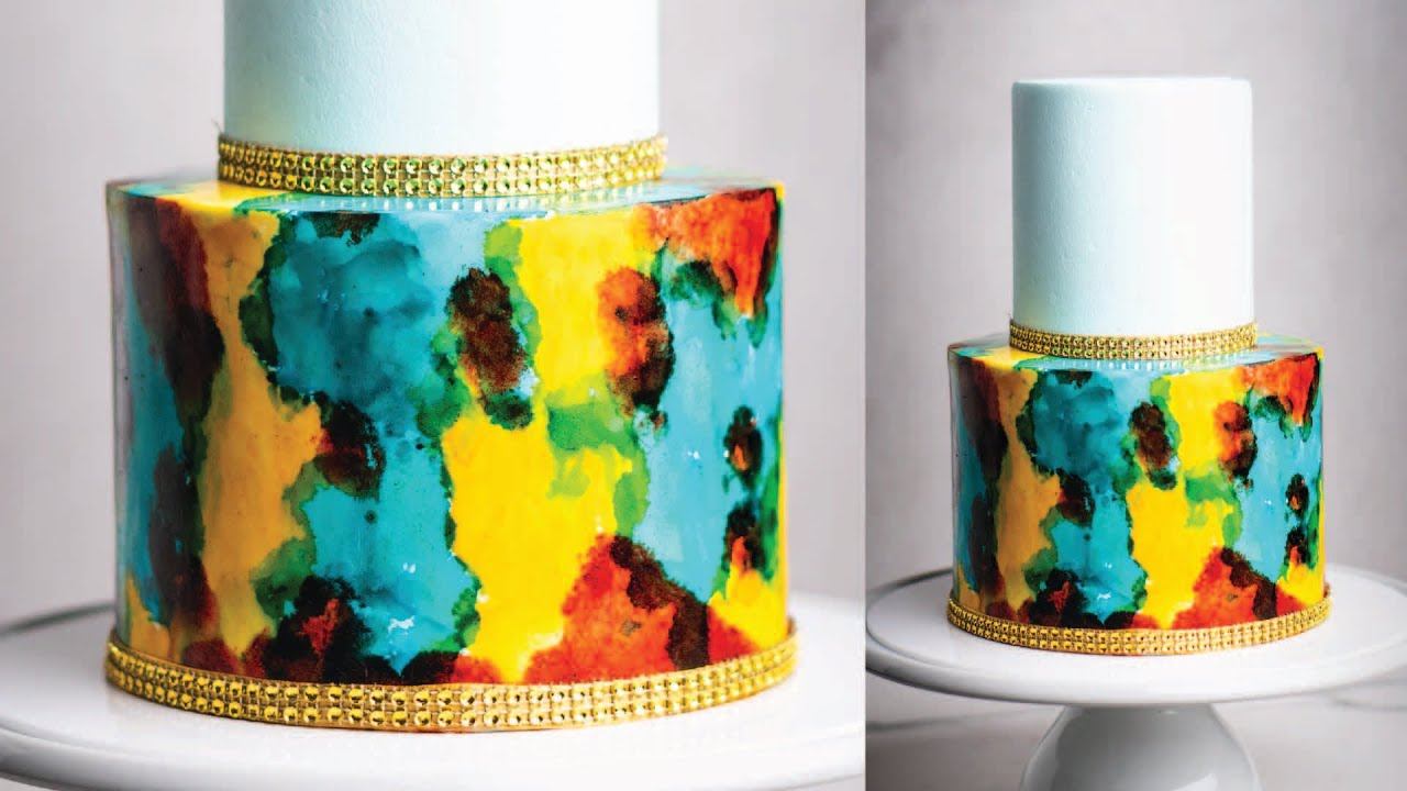 Fun and Easy Watercolour Style Cake