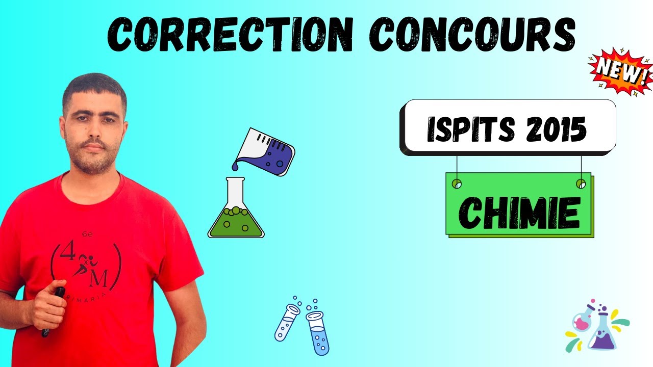 correction concours ISPITS 2015 Chimie -