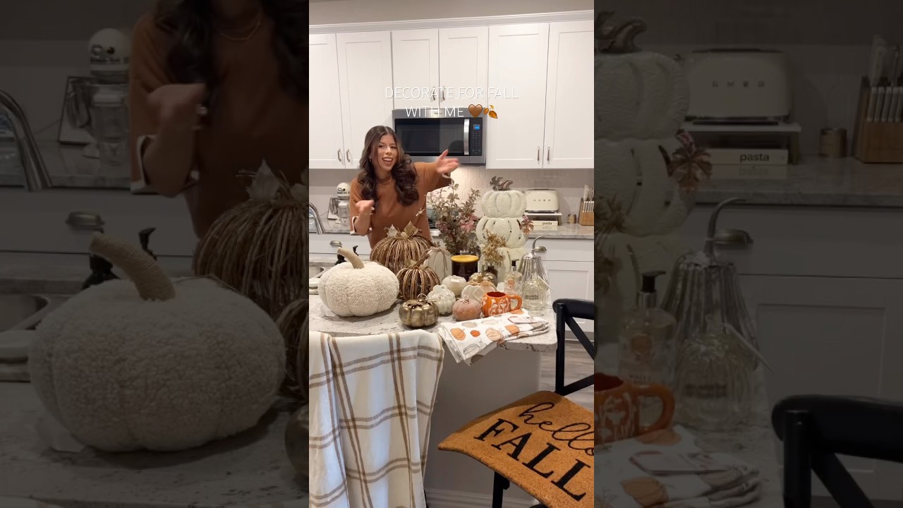 DECORATE FOR FALL WITH ME 🤎🍂 happy 1st day of fall! #fall #homedecor