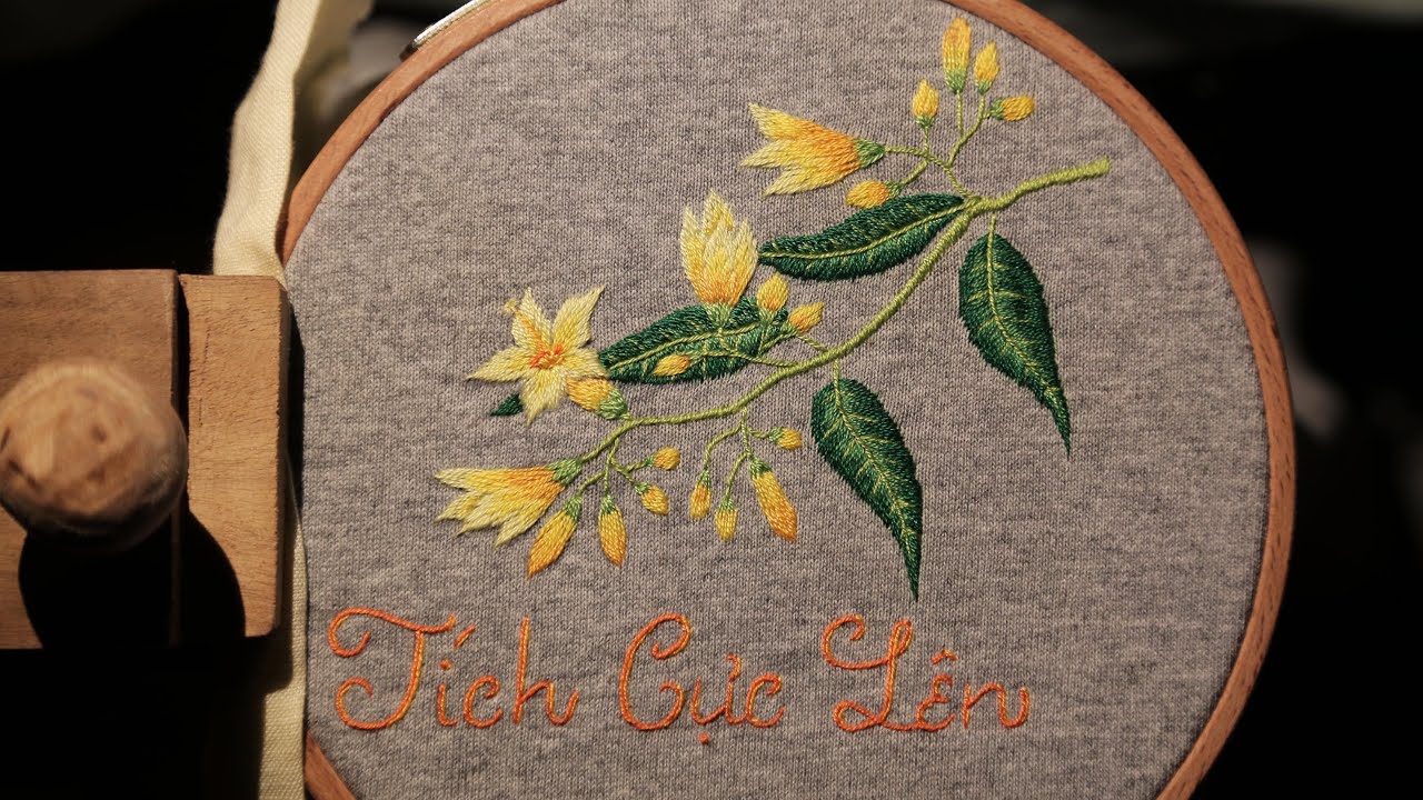SHORT FILM #6 🌸 Hand Embroidery Gelsemium Elegans - Poisonous Plant 🍃 Designed By LIT DECOR