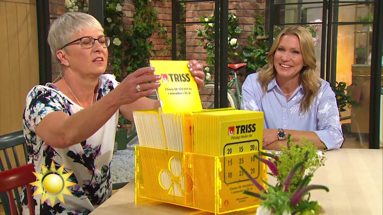 Anette Andersson från Leksand skrapar Triss - Nyhetsmorgon (TV4)
