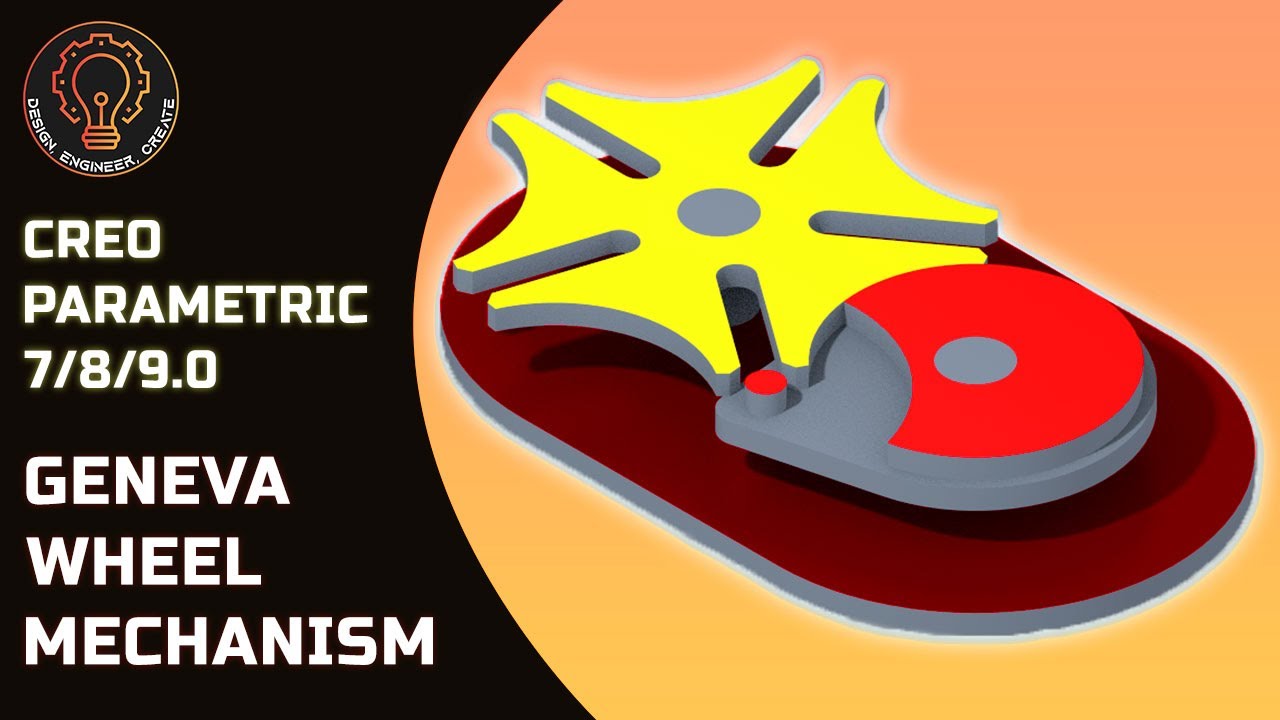 Geneva Wheel Mechanism| Creo Parametric 9.0| Assembly Tutorial| Techno CADD