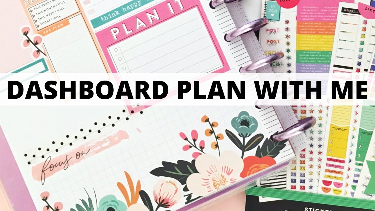 PLAN WITH ME | MY FIRST CLASSIC DASHBOARD | Flowers & Social Media  | December