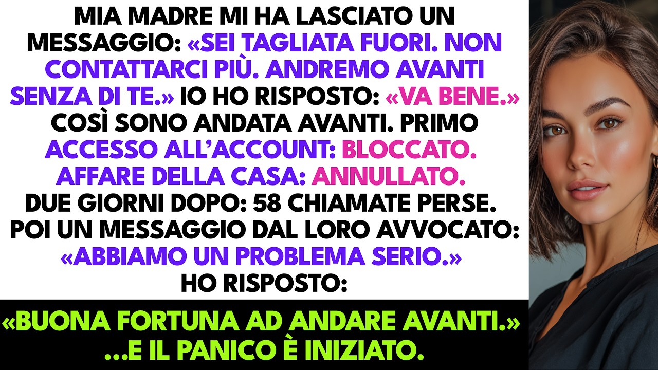 Mamma Ha Scritto “Non Contattarci Più, Sei Tagliata Fuori” — Due Giorni Dopo 58 Chiamate Perse