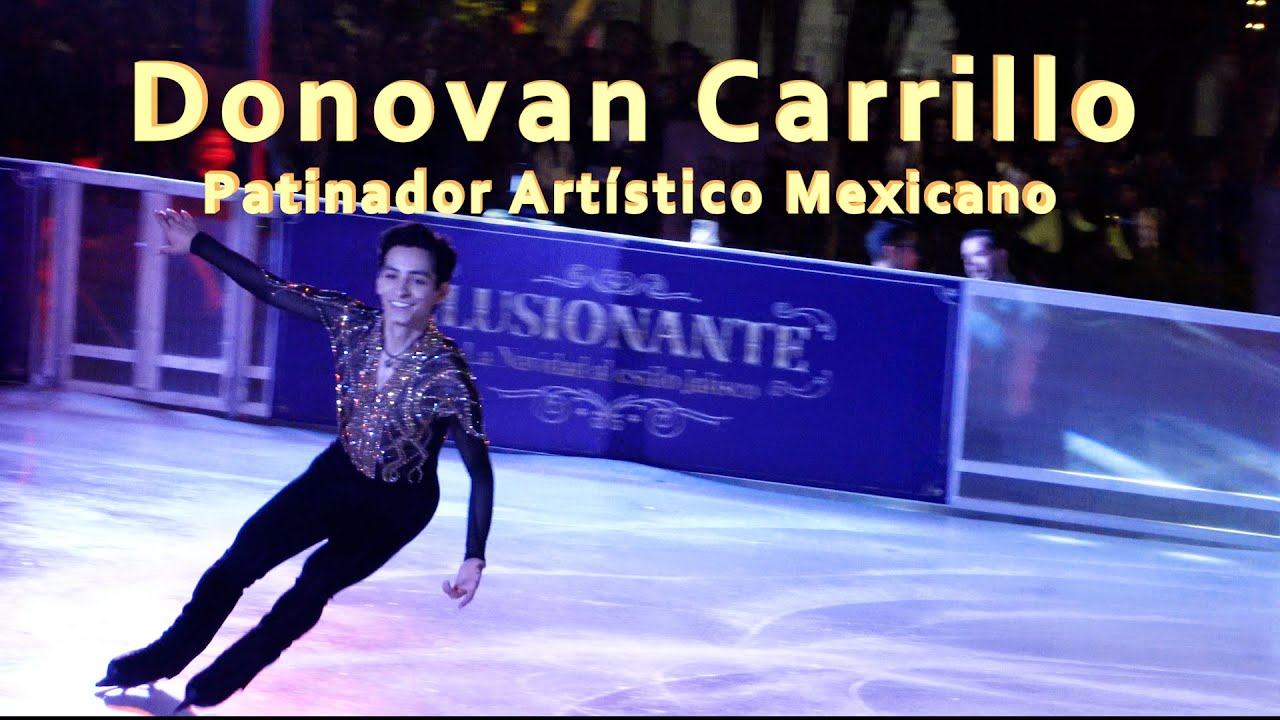 Donovan Carrillo inauguran pista de hielo en GDL