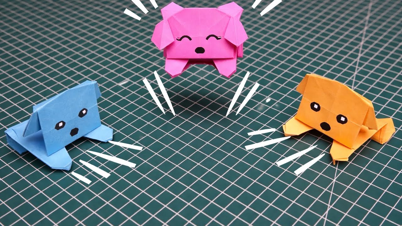 SUPER JUMPING PAPER FROG! KIDS ARE SHOCKED 😲