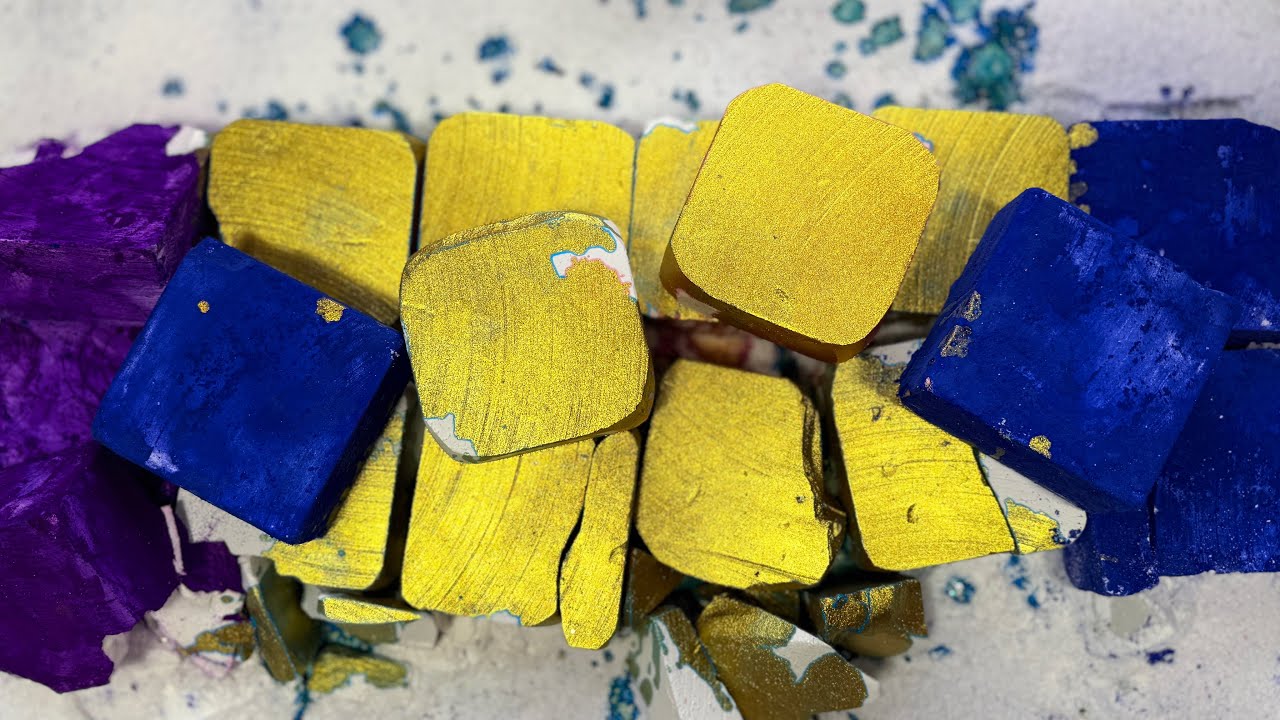 ASMR Gym Chalk with Holi and Mica Powder 🥰