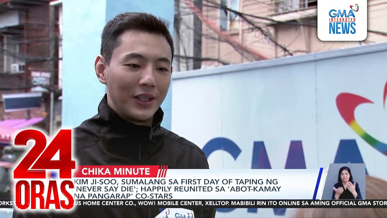 Kim Ji-Soo, sumalang sa first day of taping ng 'Never Say Die'; happily reunited sa... | 24 Oras
