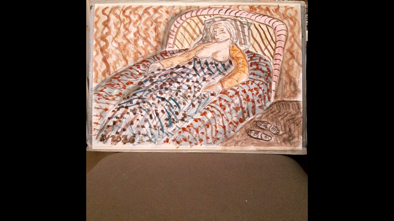 Desperate wish of sex in morning light, art improviser Jussi Vaarala 2026, Finn, b 1954