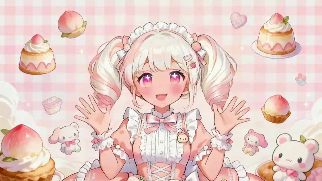 Peach Yogurt Mousse BGM | Sweet & Cute Pastel Study Music