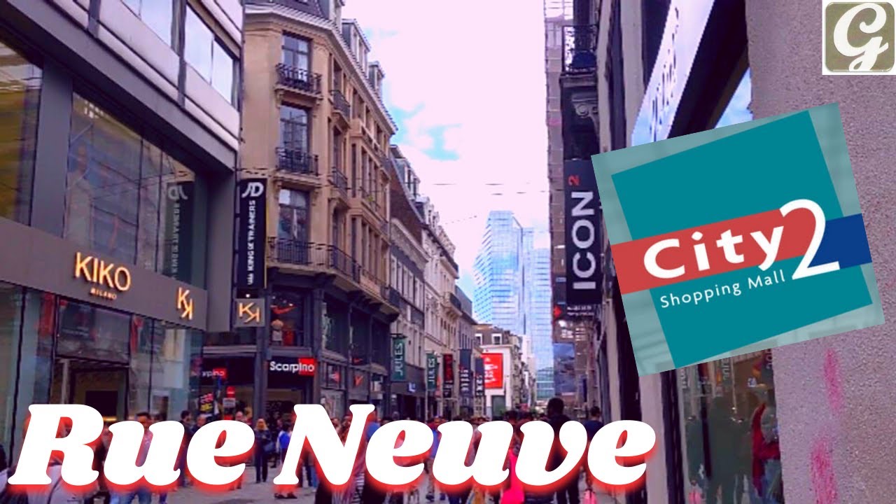 Rue Neuve, calle comercial de Bruselas | City 2 shopping mall