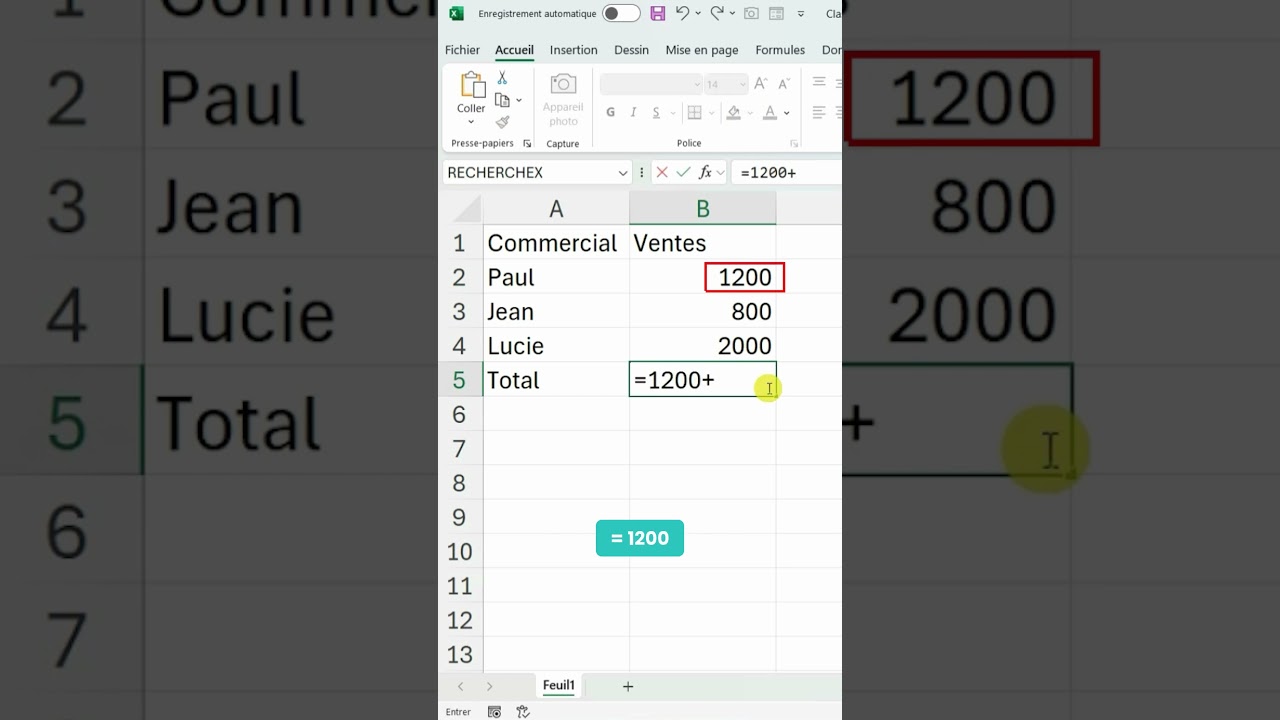 Excel pour d&eacute;butants : Les calculs #3