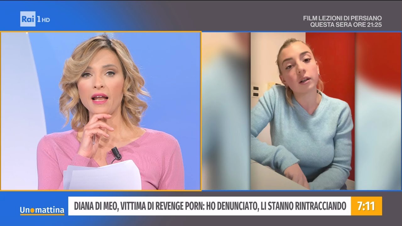Diana Di Meo: vittima di revenge porn: ho denunciato, li stanno rintracciando - Unomattina - 26/01/2