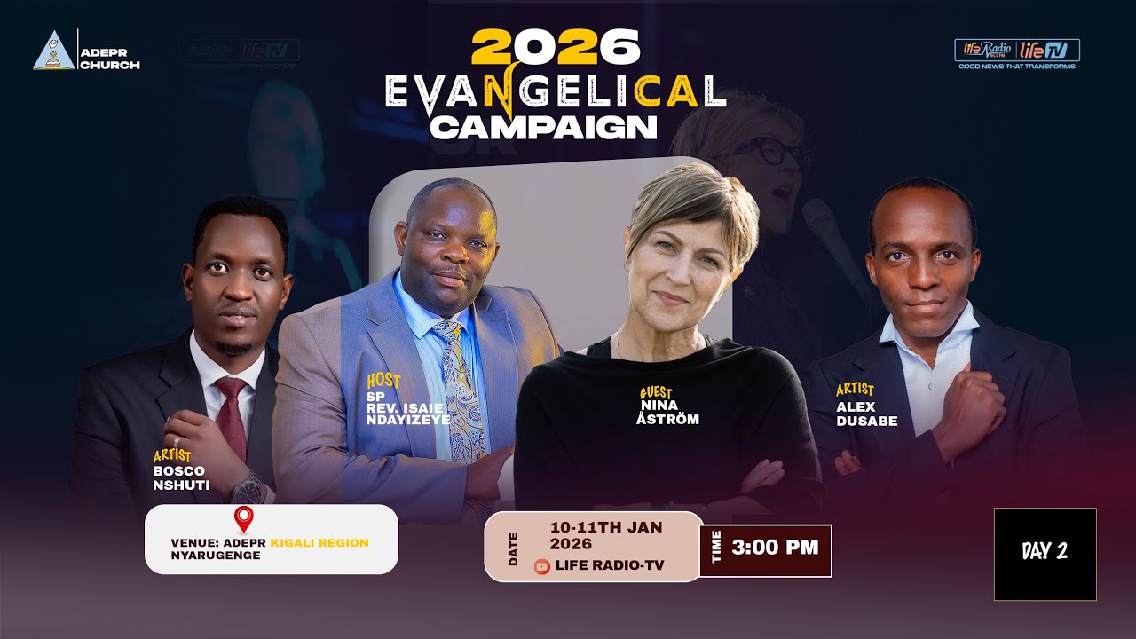 IGITERANE CY'IVUGABUTUMWA || EVANGELICAL CAMPAIGN 2026 WITH  Nina Åström ||UMUNSI WA 2