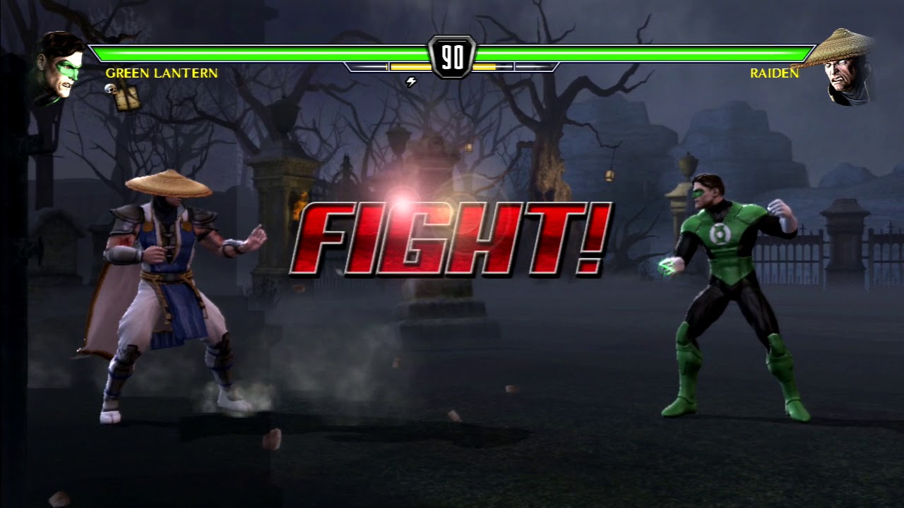 MK VS DC Battles  -  Green Lantern VS Raiden