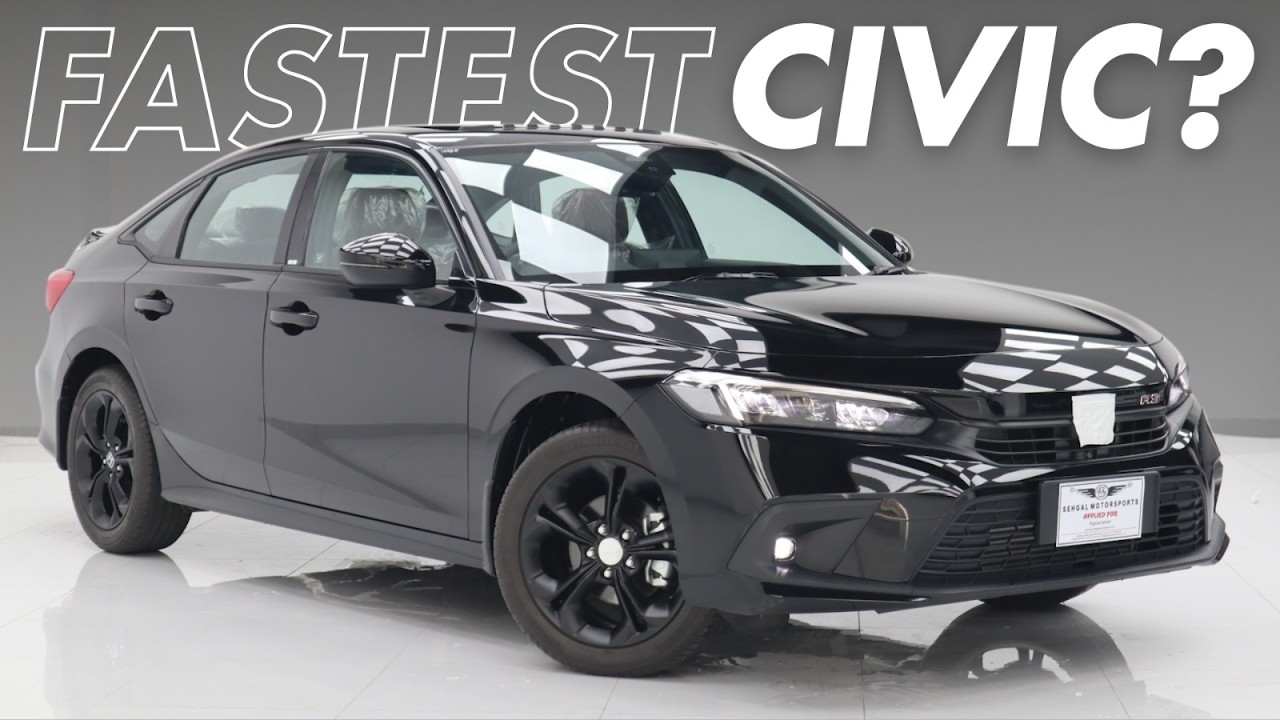 Honda Civic RS Turbo 2024. Black Exterior | Burgundy Interior.