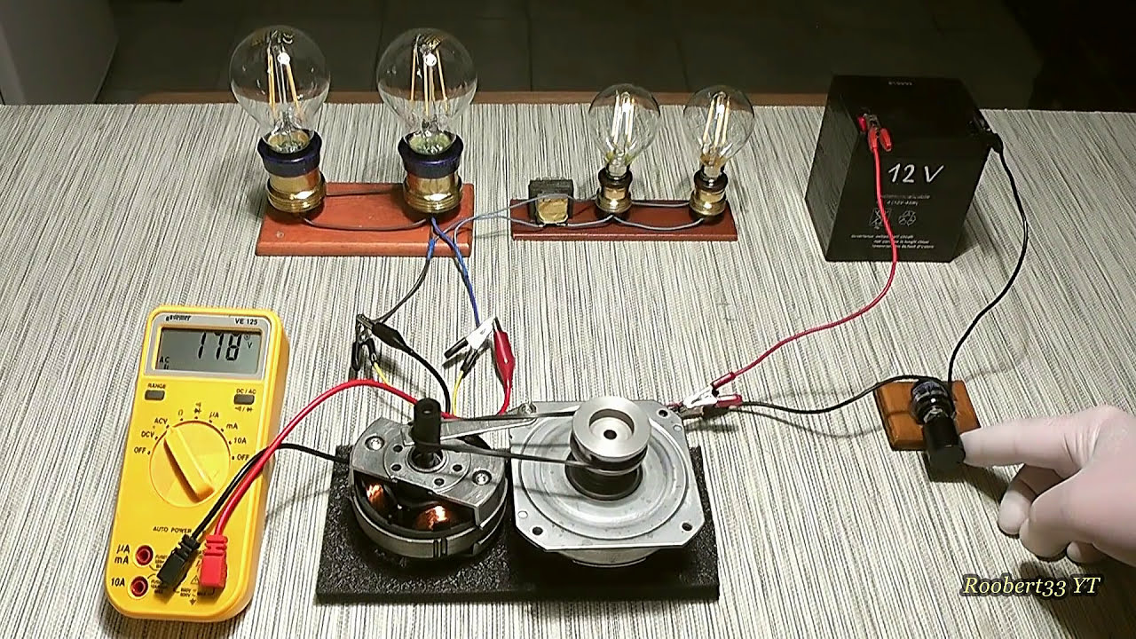 Small alternator 220 volts & motor generator