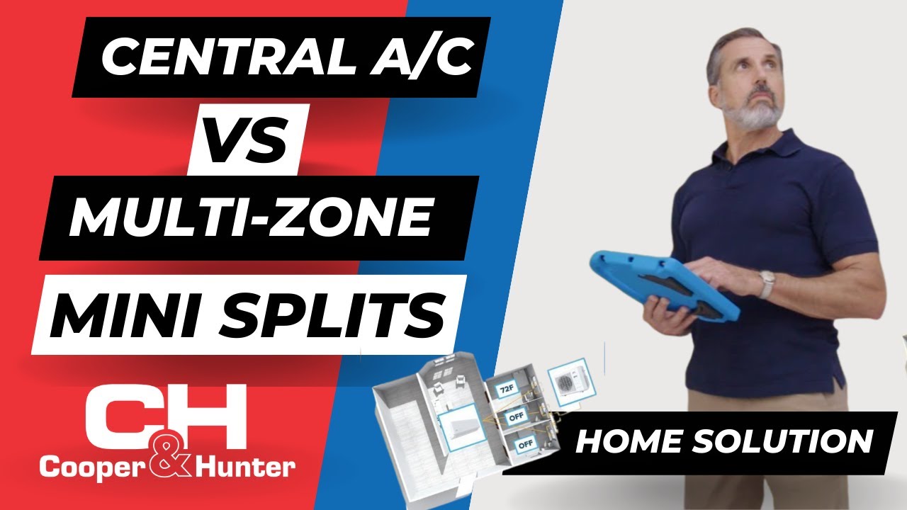 Multi-Zone Mini Split System vs Central A/C in Home (2019) Cooper&Hunter