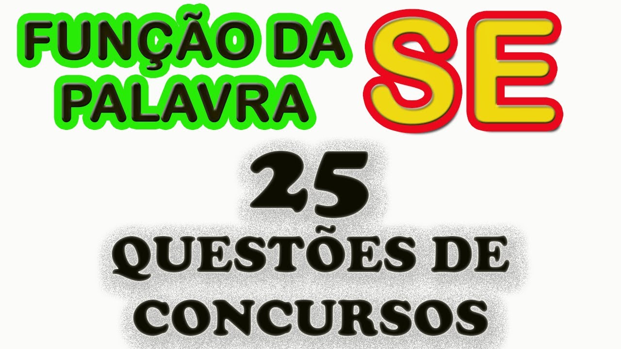 A função da palavra SE