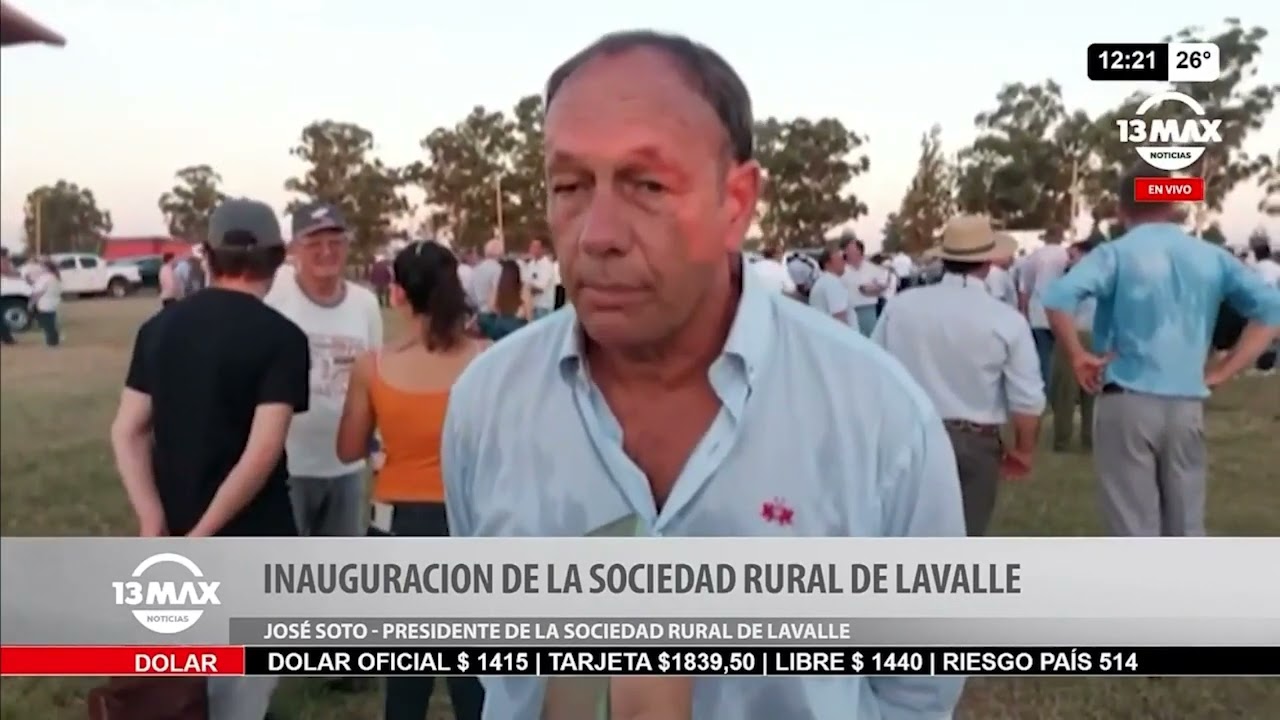 Inauguración de la Sociedad Rural de Lavalle