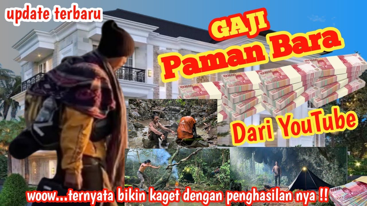 Update Terbaru‼️ Gaji Paman Bara Dari YouTube//ternyata bikin kaget dengan penghasilan nya