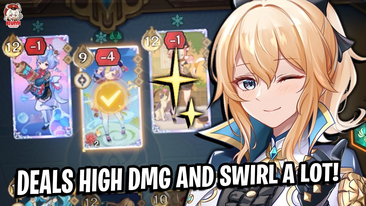 Эта колода больше фокусируется на высоком уроне от анемо | Genshin TCG