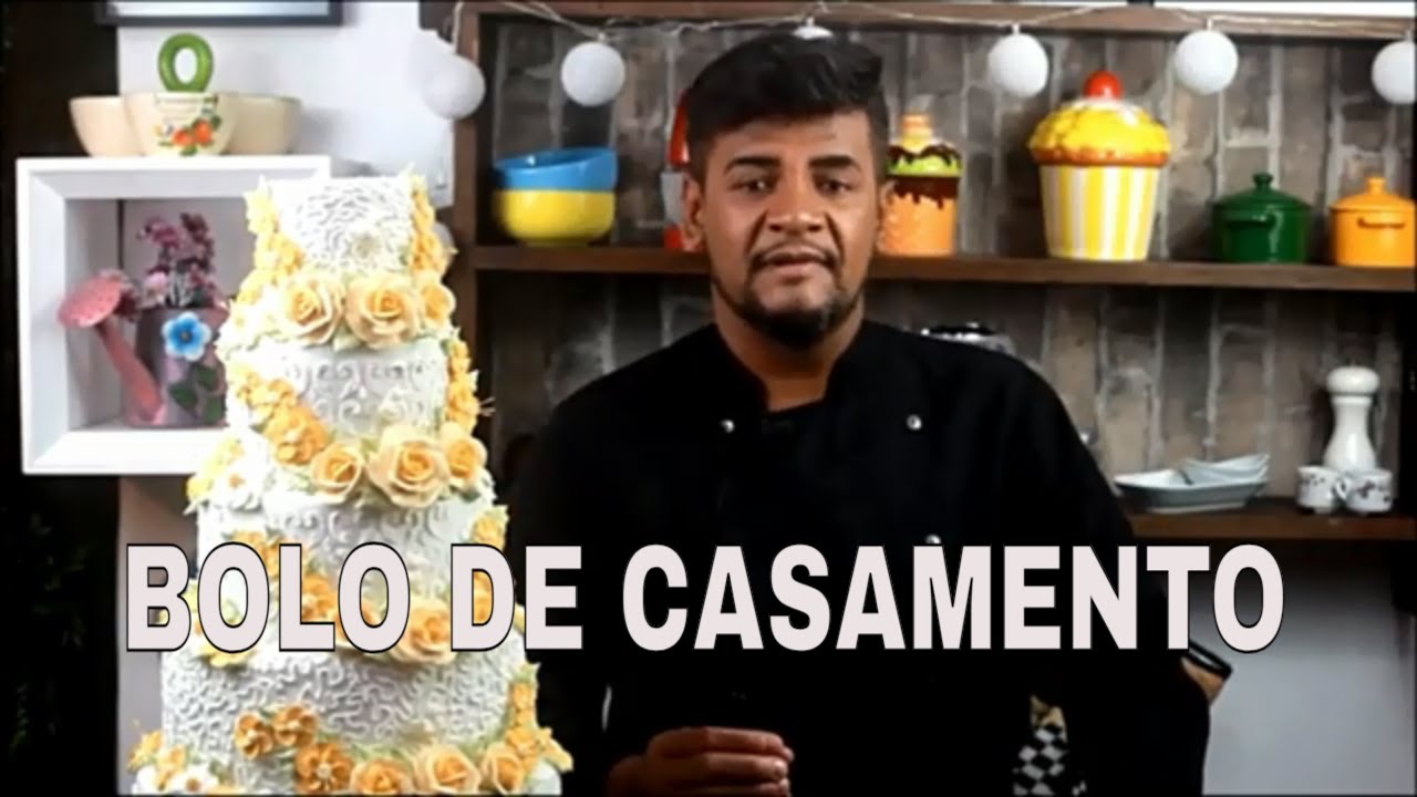 APRENDA A DECORAR UM BOLO DE CASAMENTO EM CINCO ANDARES COM MAIS DE 200 FLORES