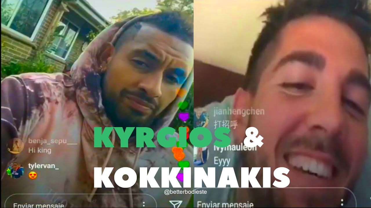 NICK KYRGIOS AND THANASI KOKKINAKIS   QA   INSTA LIVE