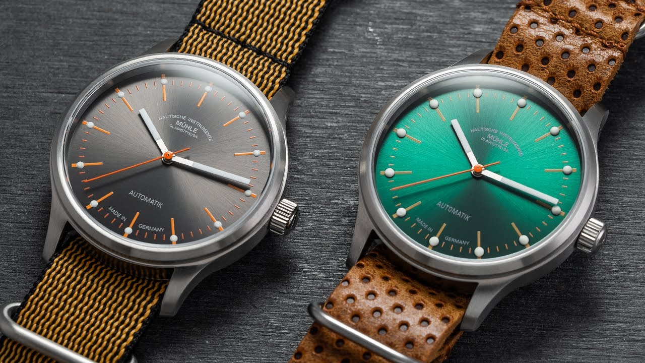 An Awesome Everyday Watch Under $1,000 Gets Two New Dials - Muhle Glashutte Panova Green and Grey