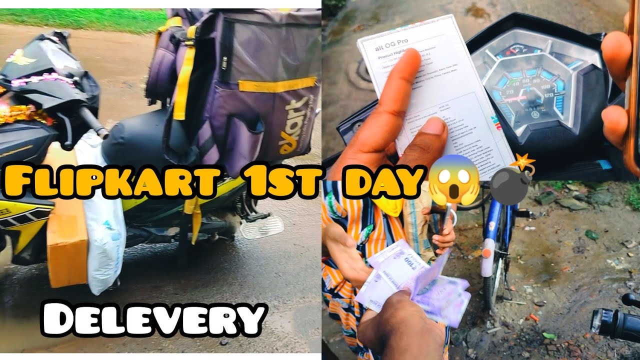 Flipkart 1st day delivery job🚚//2023/ delivery boy