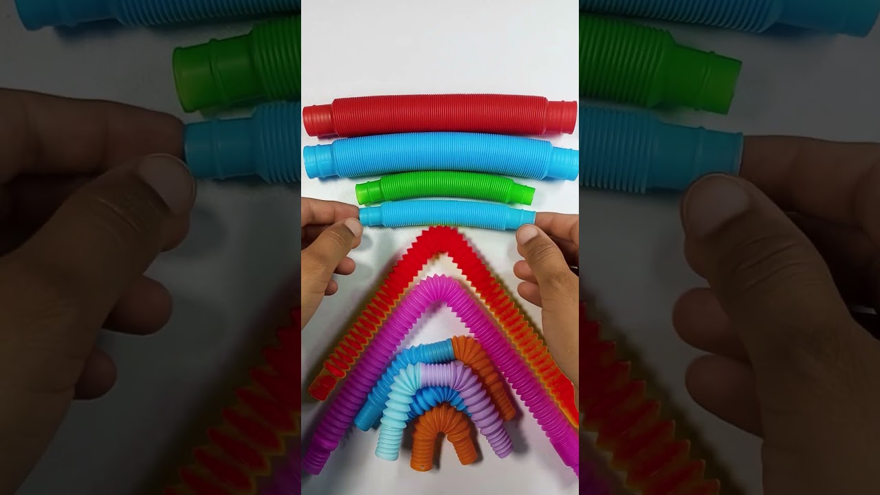 Crunchy DIY Pop Tube ASMR | Oddly Satisfying Pop It Tube & Fidget Sounds 