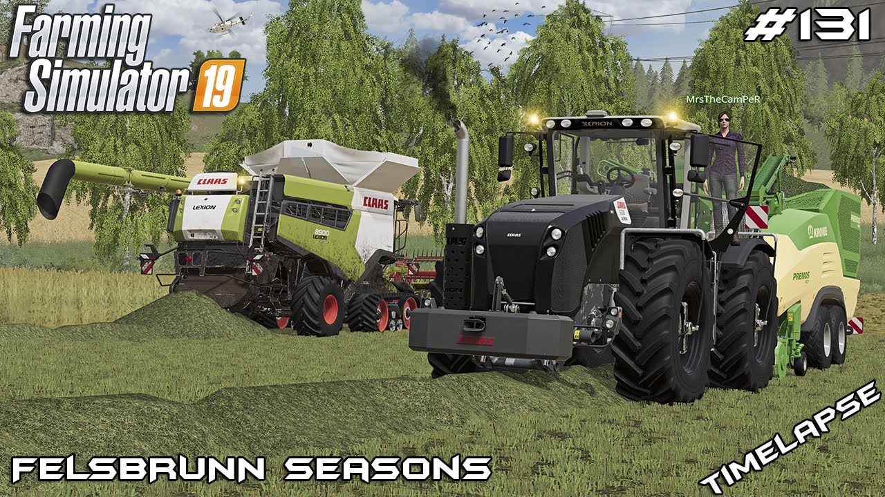 Harvesting grass & making pellet | Animals on Felsbrunn Seasons | Farming Simulator 19 | Episode 131