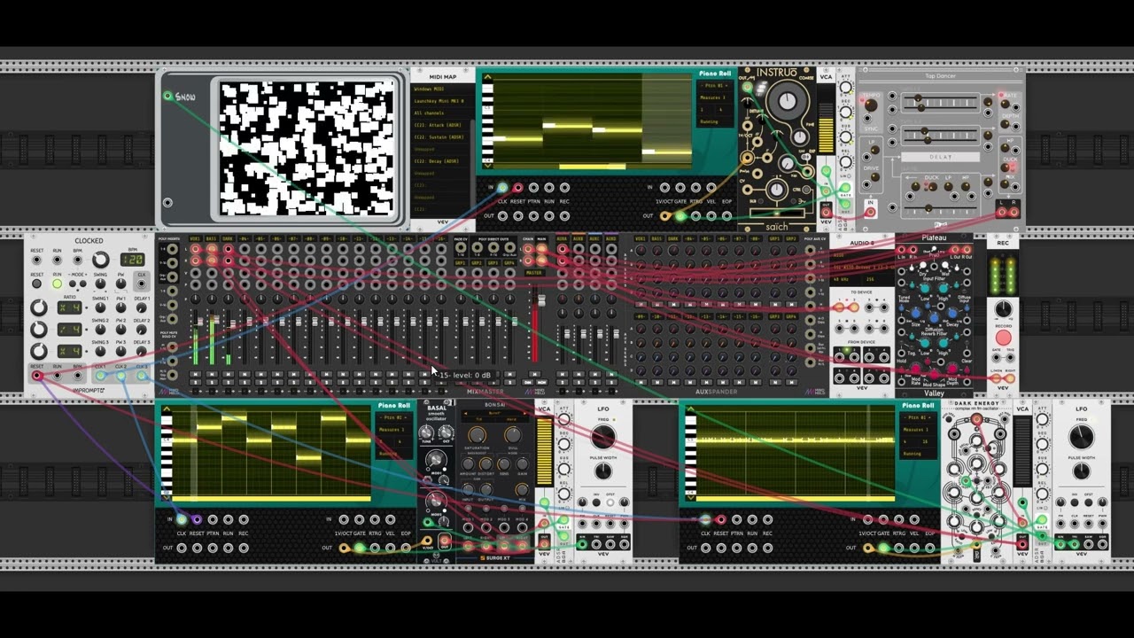 Improvisation No. 6 - VCV Rack - with Piano Roll Modules