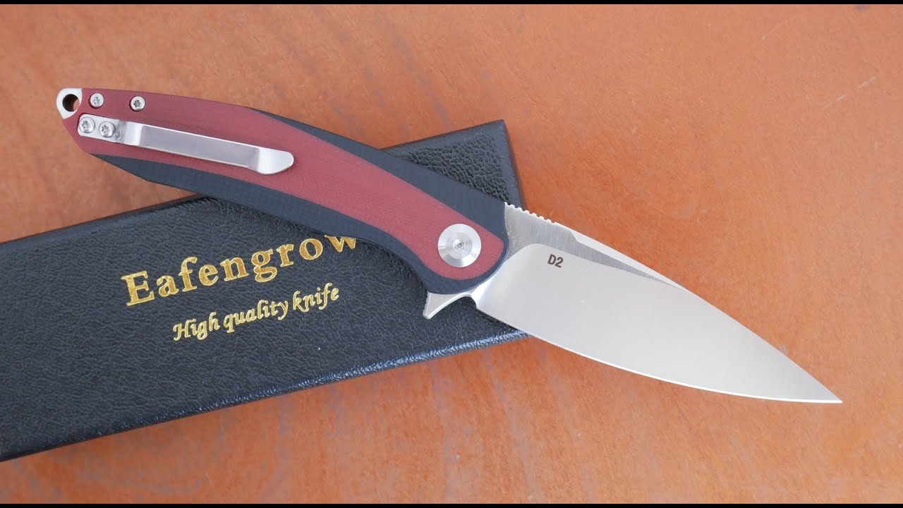 Eafengrow EF954, G10 Burgundy, D2, EDC, Outdoor