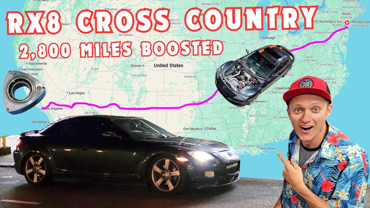 My Rotary Engine Powered Cannonball Record - BIG TURBO RX8