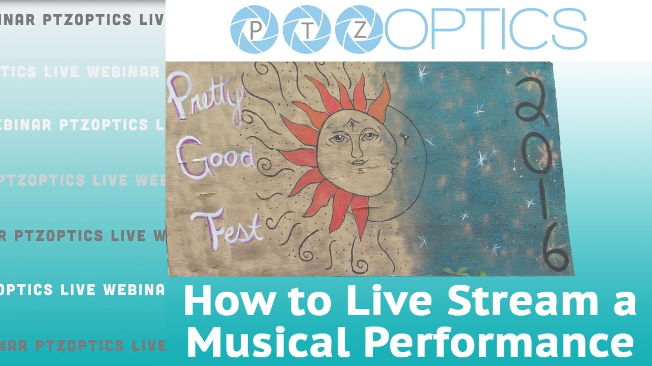 Setting up a #livestream for bands, concerts & musical performances