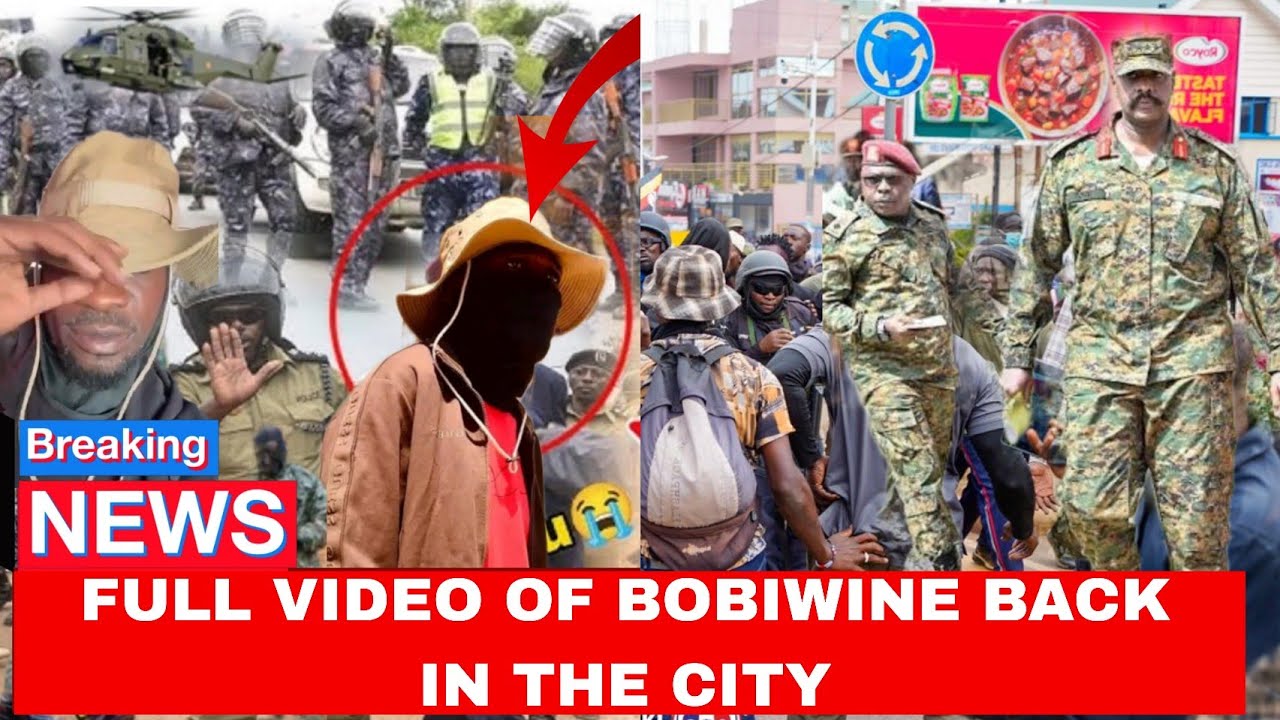 Agakagwaawo:  Bobiwine Akyankalanyiza Ekibuga,  Aba majje ne police balemeddwa okumuyimiriza/laba 🔥
