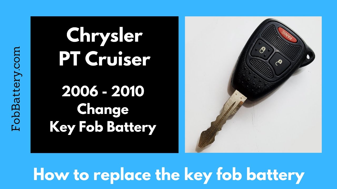 Chrysler PT Cruiser Key Fob Battery Replacement (2006 - 2010)