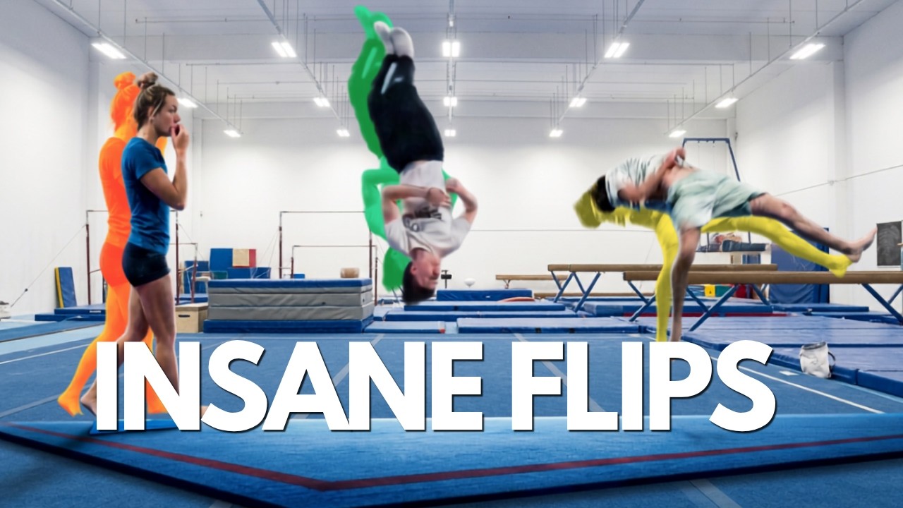 INSANE CRAZY TRICKING & GYMNASTICS TUMBLING SESSION!!!